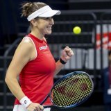 Belinda Bencic est en quarts de finale à Angers KEYSTONE/EPA/SALVATORE DI NOLFI